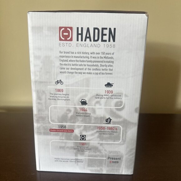 Haden Dorset 1.7L Stainless Steel Electric Kettle w/Auto Shut Off Rapid Boil Red - Picture 6 of 13